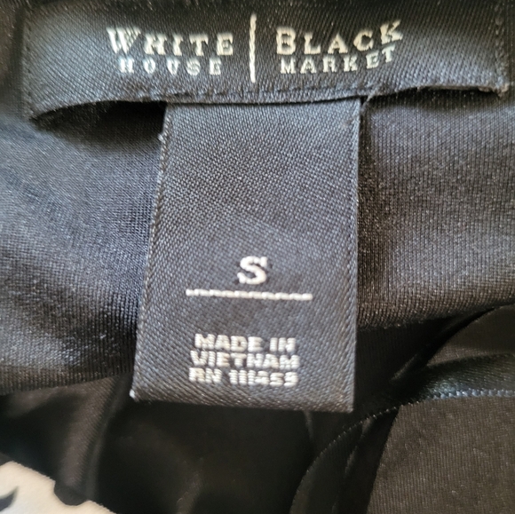 White House Black Market Elegant Black And White Dress, Size S - Picture 3 of 4